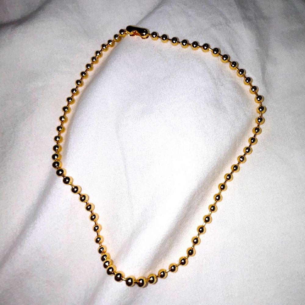 Mondo Mondo Ball Chain Choker in 18K Plated Gold
